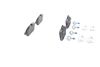 Brake Pad Set, disc brake ATE 13.0470-2639.2