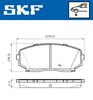 Комплект тормозных колодок, дисковый тормоз SKF VKBP 80612 A (24544)