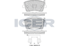 Комплект тормозных колодок, дисковый тормоз ICER 182354 (26126, 26127, D2137-9374)