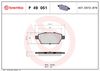 Комплект тормозных колодок, дисковый тормоз BREMBO P 49 051 (24581, D1161 8272)