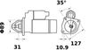 startér MAN TGL,TGM, 24V, 4kW - zakrytý pastorek (10 zubů) MS424