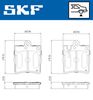 Комплект гальмівних колодок, дискове гальмо SKF VKBP 90744 (21899)