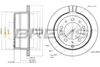 Тормозной диск BREMSI CD7597V (DBB597V)