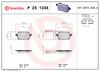 BREMBO Brake Pad Set, disc brake P 23 133X