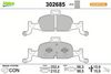 Sada brzdových destiček, kotoučová brzda 302685