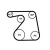CONTINENTAL CTAM Water Pump + V-Ribbed Belt Kit 6PK1360WP1