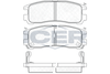 Комплект гальмівних колодок, дискове гальмо ICER 180981 (21706, 21707, 21708, D383-7272)
