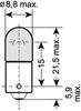 Osram 3886X Bulb, interior light