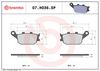 BREMBO Brake Pad Set, disc brake 07HO36SP