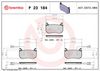 BREMBO Brake Pad Set, disc brake P 23 184