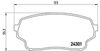 Комплект тормозных колодок, дисковый тормоз BREMBO P 79 019 (24301, D1105 8211)