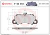 Комплект гальмівних колодок, дискове гальмо BREMBO P 65 043 (22469)