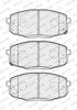 комплект спирачно феродо, дискови спирачки