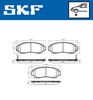 комплект спирачно феродо, дискови спирачки
