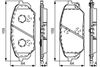 Комплект гальмівних колодок, дискове гальмо BOSCH 0 986 495 310 (BP1599, E9 90R-02A1080/3104, 25119)
