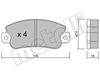 Комплект тормозных колодок, дисковый тормоз METELLI 22-0033-0 (20950, 20775)