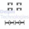 Комплектуючі, колодки дискового гальма DELPHI LX0197