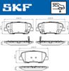 комплект спирачно феродо, дискови спирачки