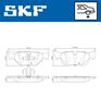 SKF Brake Pad Set, disc brake VKBP 90181