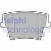 Комплект гальмівних колодок, дискове гальмо DELPHI LP2035 (24163, D1057)