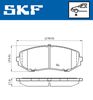 комплект спирачно феродо, дискови спирачки