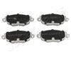 Комплект тормозных колодок, дисковый тормоз JAPANPARTS PA-0318AF