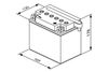 Bosch Starter Battery 0 092 M4F 600