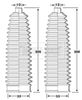 Комплект пильовика, кермо BORG & BECK BSG3425