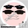 Комплект гальмівних колодок, дискове гальмо ZIMMERMANN 24536.180.2 (23245, 24536)