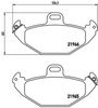 BREMBO Brake Pad Set, disc brake P 68 021
