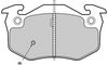 комплект спирачно феродо, дискови спирачки