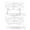 Комплект гальмівних колодок, дискове гальмо NIPPARTS J3600308
