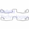 Комплектуючі, колодки дискового гальма DELPHI LX0448