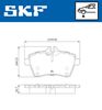 SKF Brake Pad Set, disc brake VKBP 80105