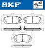 SKF Brake Pad Set, disc brake VKBP 80106 A
