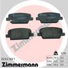 Комплект тормозных колодок, дисковый тормоз ZIMMERMANN 26142.160.1 (26142, 26143, 26144, 26142 160 1 5)