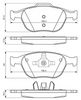комплект спирачно феродо, дискови спирачки