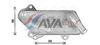 AVA QUALITY COOLING Oil Cooler, engine oil OL3711