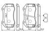 Комплект тормозных колодок, дисковый тормоз BOSCH 0 986 494 718 (BP1733, E1 90R-011199/226, 25630)