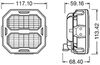 ams-OSRAM Arbeitsscheinwerfer LEDPWL107-FL - LEDPWL107FL