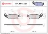 BREMBO Brake Pad Set, disc brake 07KA17SD