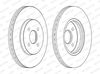 Ferodo Brake Disc DDF1195C