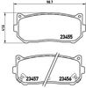Комплект тормозных колодок, дисковый тормоз BREMBO P 30 008 (23456, 23457, 23455, D775 7642)
