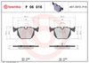 BREMBO Brake Pad Set, disc brake P 06 016