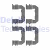 Комплектуючі, колодки дискового гальма DELPHI LX0514