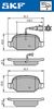Комплект тормозных колодок, дисковый тормоз SKF VKBP 90398 E (23517, 25237)