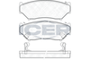 Комплект тормозных колодок, дисковый тормоз ICER 141096 (21907, 21908, 21909, D556-7435)