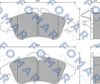 Комплект тормозных колодок, дисковый тормоз FOMAR Friction FO 627281 (21577, 21576)