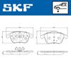 комплект спирачно феродо, дискови спирачки