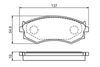 Bosch Brake Pad Set, disc brake 0 986 461 139